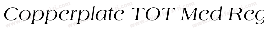 Copperplate TOT Med Regular字体转换